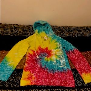 Rainbow v-neck hoodie